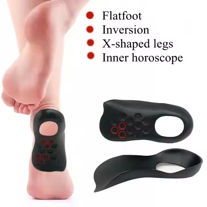 Non-slip 3/4 flat feet support - textured TPR base for secure fit